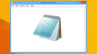 Как открыть блокнот в Windows 8