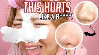 HUGE PAINFUL BLACKHEAD STRIP! this should be "world's most painful" strip! no shade.