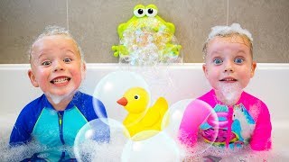 Bath Song Nursery Rhymes song for Kids from Gaby and Alex