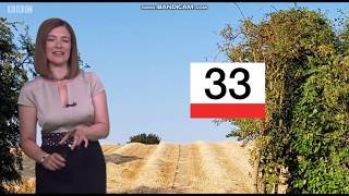 Alina Jenkins BBC Weather July 24th 2018