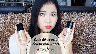 How to perfectly match your foundation | Cách để có màu nền tự nhiên nhất | NinaCona