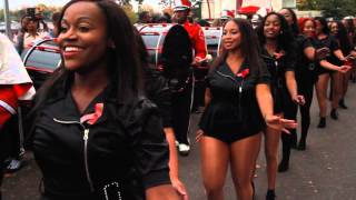 2015 WSSU Homecoming Red Sea of Sound, Stadium Step Show Pt1.
