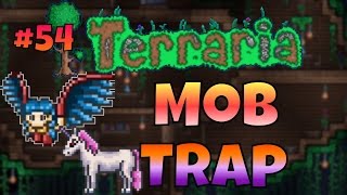 Let's Play Terraria (1.2) iOS- Building a Mob Trap! Episode 54