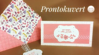 Anleitung - Pronto Kuvert mit Karte - mit Stampin Up Produkten