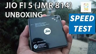 JioFi 5 (JMR 814) Unboxing , Review And Speed Test. in Hindi