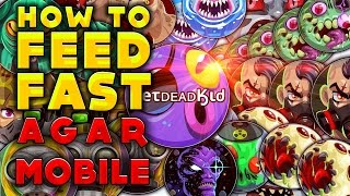 AGAR.IO MOBILE + HOW TO MACRO (FEED FAST) GAMEPLAY FROM ABS0RB & DUAL AGAR