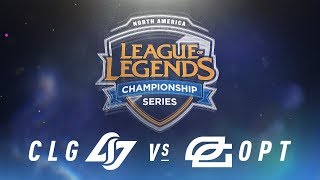 CLG vs. OPT - Week 9 Day 1 | NA LCS Spring Split | Counter Logic Gaming vs. OpTic Gaming (2018)