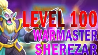 YOU NEED THIS MONSTER | WARMASTER SHEREZAR | LEVEL 1 to 100 | MONSTER REVIEW | MONSTER LEGENDS