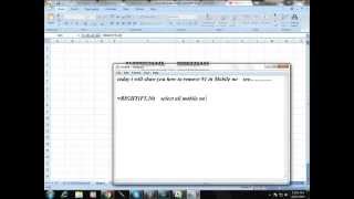 how to remove 91 in mobile Number in Excel