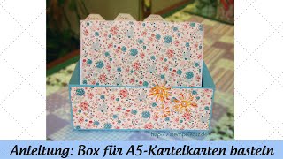 Box für A5 Karteikarten basteln - Anleitung mit Stampin' Up!