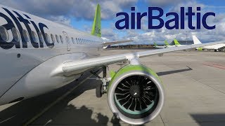 airBaltic Airbus A220 (Bombardier CS300) | Перелёт Рига - Барселона