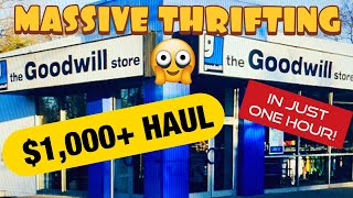 Thrifting - Goodwill $1,000+ Haul in just an Hour! Make Money Selling on Amazon, eBay, Poshmark