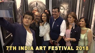 Mahima Chaudhary & Sonu Nigam, Sanjeev Kapoor At The Inauguration Of 7th India Art Festival 2018