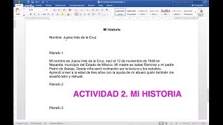 Módulo 2. Semana 1. Actividad 2. Mi historia 2019