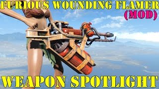 Fallout 4: Weapon Spotlights: Furious Wounding Flamer (Mod)