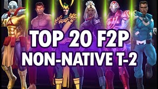 Top 20 F2P Non-Native Tier-2 Characters - MARVEL Future Fight