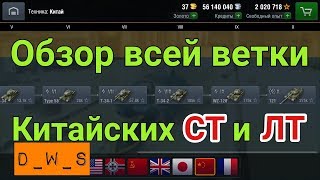 Обзор всей Китайской ветки СТ и ЛТ | D_W_S | Wot Blitz