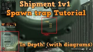 1V1 Shipment IN DEPTH SPAWN TRAP TUTORIAL! COD4 Remastered mwr