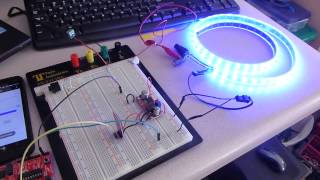 Controlling a NeoPixel LED Strip with an MSP430 via an Android App