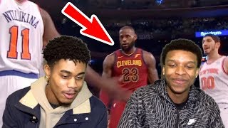 LEBRON IS SNAPPING! CAVS VS KNICKS FULL NBA HIGHLIGHTS REACTION!