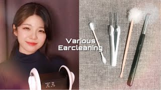 ASMR ??Various Ear Cleaning 리얼한 종류별 귀청소│바스락거리는 귀지가 가득한 자극적 소리