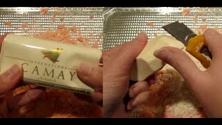 ASMR - Soap Carving/Shaving Part 2 - Old Crumbly Camay Bar