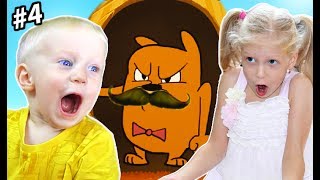 Снова он ДРАЗНИМ ЗВЕРЬКА Играем с Даней и Миланой в мультяшную Игру Do not disturb Детский летсплей