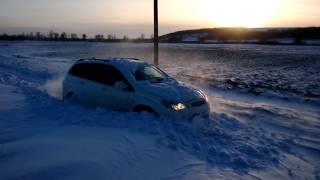 SsangYong Kyron. 2.0 TURBO.ПОКАТУШКИ. Кайрон в снегу.