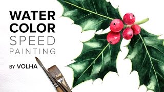 Акварельная ботаническая иллюстрация / Watercolor botanical painting