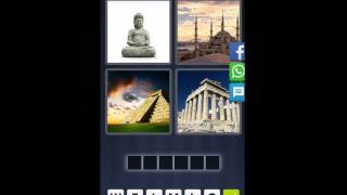 4 Bilder 1 Wort [Buddha, Gebäude, Pyramide, Tempel]