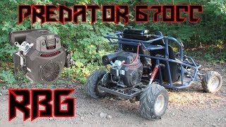 Predator 670cc Off Road Go Kart First Ride