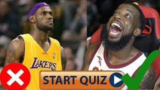 Are You A Lebron James Bandwagon Test/Quiz FAIL OR PASS Part 2! HARDEST LEBRON JAMES QUIZ EVER!