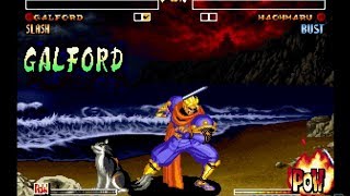 Samurai Shodown IV: Galford playthrough / lvl-8 【60fps】