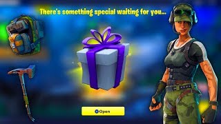 ?FORTNITE SENT ME A GIFT! NEW SKIN, PICKAXE & EMOTE - 631 Wins/Level 46 Fortnite Battle Royale?