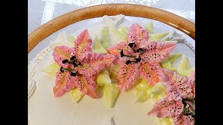 КАК СДЕЛАТЬ ТИГРОВУЮ ЛИЛИЮ ИЗ КРЕМА от SWEET BEAUTY СЛАДКАЯ КРАСОТА , CREAM FLOWER