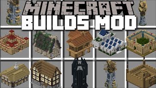 Minecraft INSTANT STRUCTURES MOD / METEOR CRASH WITH ISM BUILDING HOUSES!! Minecraft