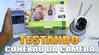 TESTANDO CONEXÃO WIFI DA CÂMERA IP ONVIF ROBOZINHO