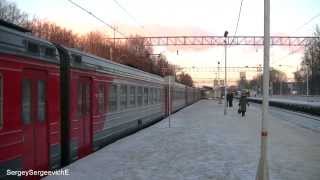 Электропоезд ЭР2Т-7154 платформа Сколково