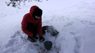 Primus OmniLite Ti with Gas in Winter