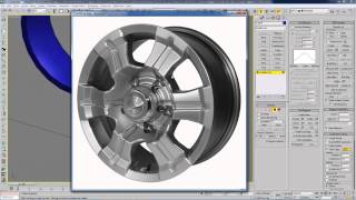 Полигональное моделирование автомобильного диска в 3D Max  _ часть 1