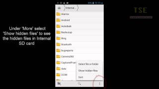 how to view hidden files on Android mobile Internal SD card (Show / Hide Hidden Files)