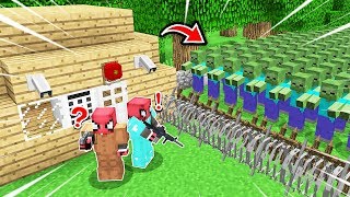 FAKİR'in EN GÜVENLİ EVİ VS ZOMBİ KIYAMETİ! ? - Minecraft
