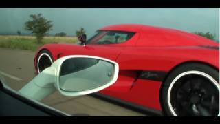 Koenigsegg Agera R vs Ferrari 458 Italia Interiour view (Race #1 from Ferrari)
