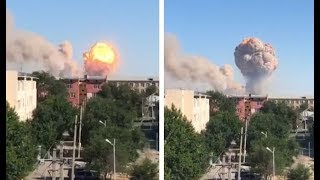СМИ сообщили о первых пострадавших из-за взрыва в воинской части в Казахстане