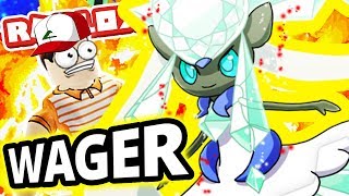 *EPIC* SHINY DIANCIE WAGER IN POKEMON BRICK BRONZE!