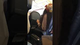 Drunk lady on Spirit Flight