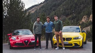 DE RUTA EN ANDORRA CON UN BMW M2 MODIFICADO Y UN ALFA ROMEO 4C ¡CÓMO SUENAN!