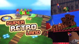 Super Retro Land | Super Mario 64 Retro Romhack