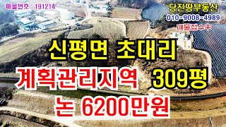 [당진땅/당진토지,공장매매]신평면 초대리 계획관리지역 논309평 6200만원