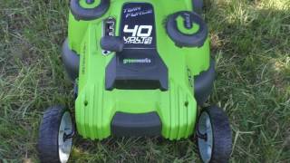 GreenWorks 25302 G MAX 40V Twin Force 20 Inch Cordless Lawn Mower